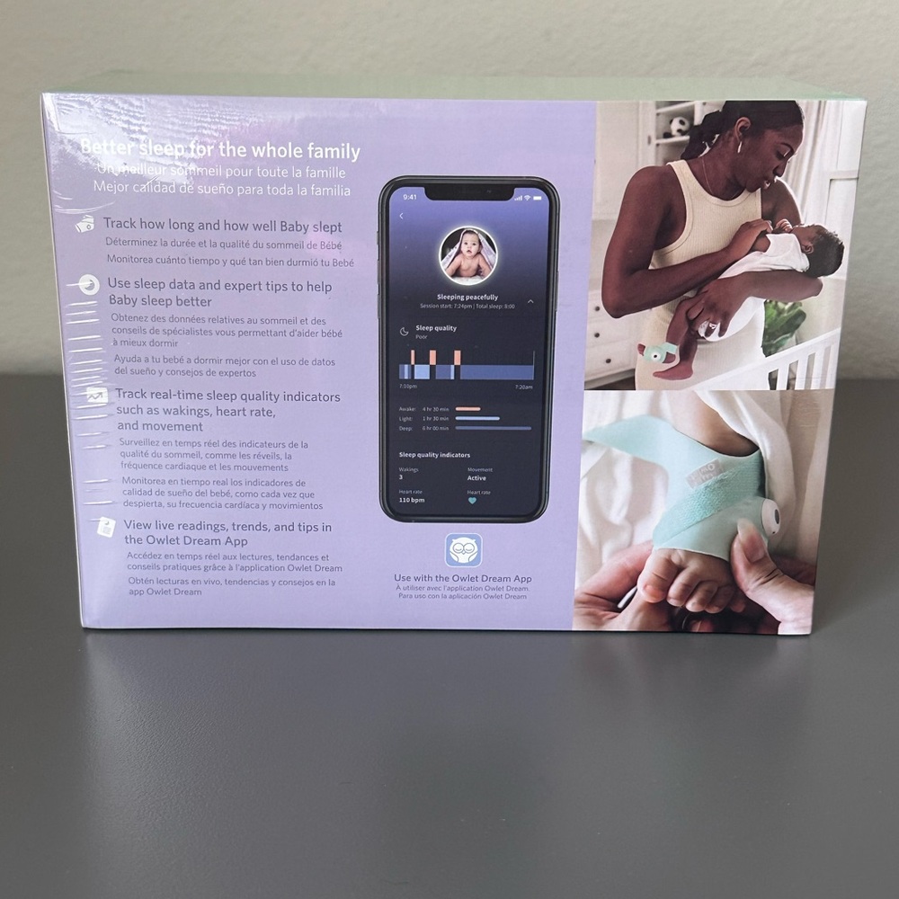 NIB Owlet Dream Sock Baby Monitor - Picture 4 of 7
